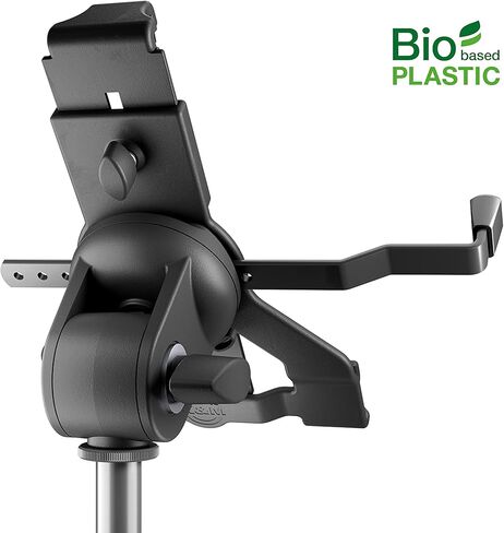 K&M 19775 Tablet PC Tripod, Bio-Based Plastic - Universal Tablet Fit, Tiltable Folding Mount for Popular Brands in Saudi Arabia