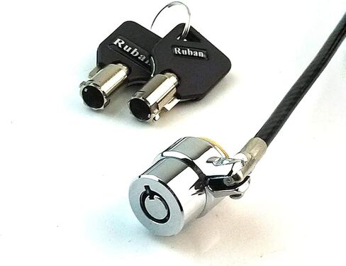 Tether Lock and Security Cable: Device to Countertop, Two Keys 6.6 Foot (Black) in Saudi Arabia