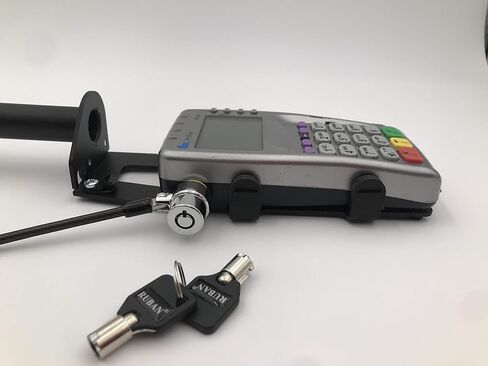 Tether Lock and Security Cable: Device to Countertop, Two Keys 6.6 Foot (Black) in Saudi Arabia
