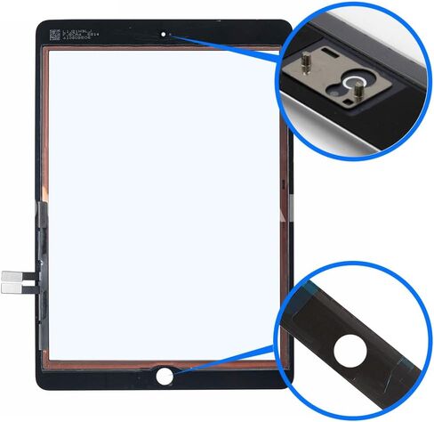 استبدال الزجاج الأمامي لمحول رقمي من MMOBIEL متوافق مع iPad 6 2018 الجيل السادس - A1893 A1954-9.7 بوصة - محول رقمي لشاشة تعمل باللمس - متضمن. مجموعة الأدوات - أبيض in Saudi Arabia