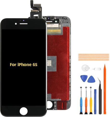A-MIND for iPhone 6S LCD Display Touch Digitizer A1633 A1688 A1700 Screen Replacement Full Assembly Repair Kits with Tools (Black) in Saudi Arabia