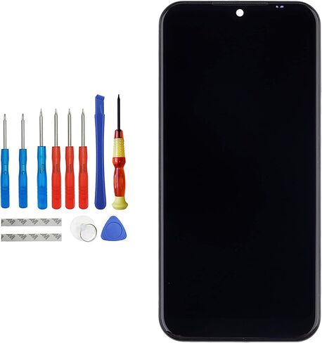 LCD متوافق مع LG K31 LM-K300Q LMK300 5.7 بوصة شاشة LCD تعمل باللمس إطار أسود مع أدوات in Kuwait