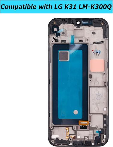 LCD متوافق مع LG K31 LM-K300Q LMK300 5.7 بوصة شاشة LCD تعمل باللمس إطار أسود مع أدوات in Kuwait