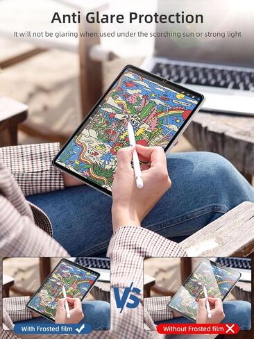 عبوتان من واقي شاشة Paperfeel لجهاز iPad Mini 7 الجيل A17 Pro [2024]، الجيل iPad Mini 6 [8.3 بوصة، 2021]، فيلم PET غير لامع، مضاد للوهج، الكتابة والرسم مثل على الورق، حساس للمس in Kuwait