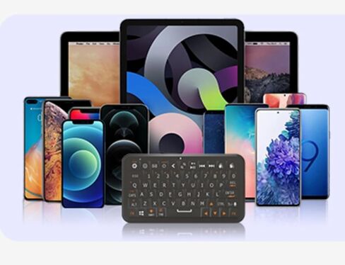 لوحة المفاتيح اللاسلكية Mini Mini Mini-84G خفيفة للغاية ، بطارية مدتها 30 يومًا ، وضع مزدوج (BT/2.4G) ، إيماءات الماوس الهوائية ، مفتاح النقر الرجعية in Kuwait