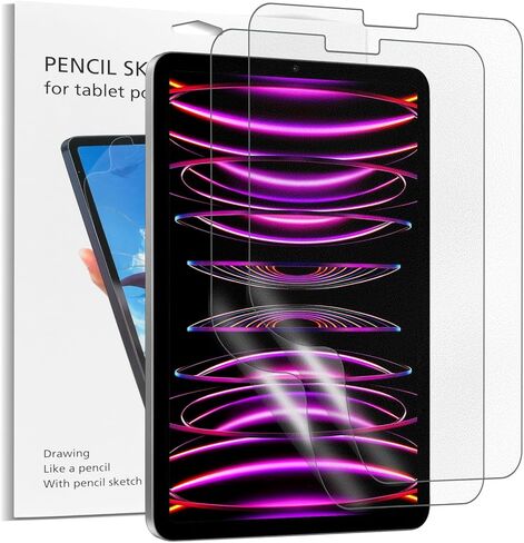 عبوتان من واقي شاشة Paperfeel لجهاز iPad Mini 7 الجيل A17 Pro [2024]، الجيل iPad Mini 6 [8.3 بوصة، 2021]، فيلم PET غير لامع، مضاد للوهج، الكتابة والرسم مثل على الورق، حساس للمس in Kuwait