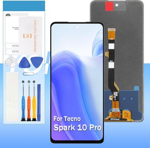 استبدال الشاشة لـ Tecno Spark 10 Pro / K17 6.8 "شاشة عرض LCD تعمل باللمس محول الأرقام الجمعية الكاملة in Kuwait