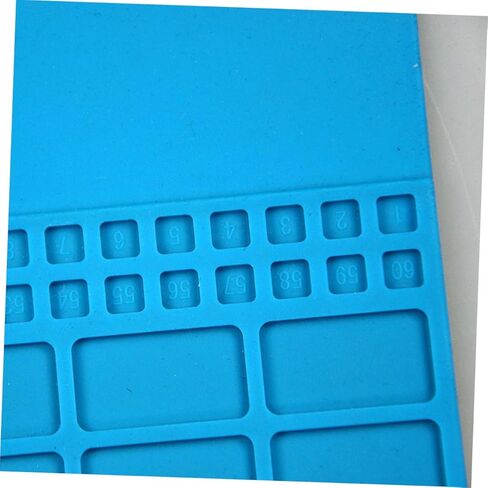 Magnetic Silicone Cell Phone Repair Mat for Digital Equipment Maintenance Large Heat Resistant Workbench in Sky-Blue for Electronics Repair in Saudi Arabia