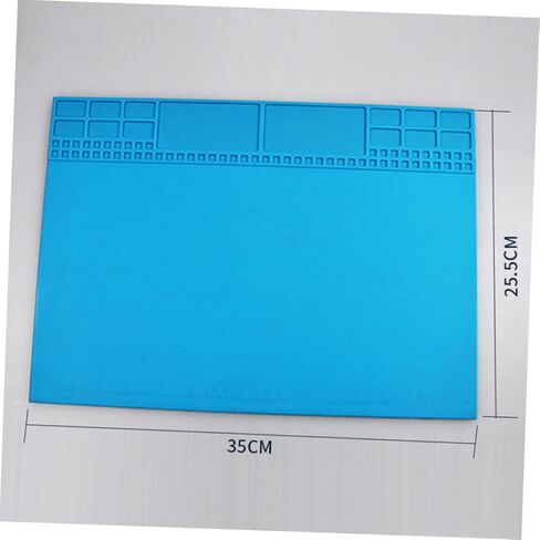 Magnetic Silicone Cell Phone Repair Mat for Digital Equipment Maintenance Large Heat Resistant Workbench in Sky-Blue for Electronics Repair in Saudi Arabia