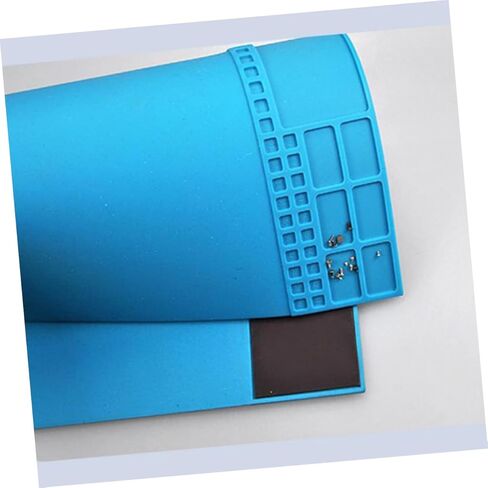 TEHAUX Magnetic Silicone Cellphone Repair Mat Large Heat Resistant Workbench for Mobile Phone Computer Maintenance for Electronics Repair with Scratch in Saudi Arabia