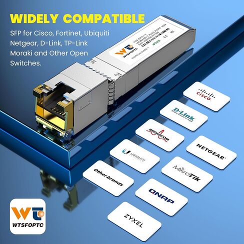 10GBase-T SFP+ to RJ-45 Transceiver 3 Pack, 10Gbe SFP+ Copper Ethernet CAT6a/CAT 7 Module, up to 30m, Compatible with Cisco SFP-10G-T-S, Fortinet, TP-Link in Saudi Arabia