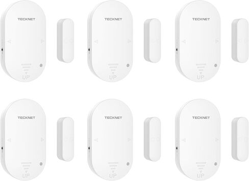 TECKNET Door Alarms for Kids Safety, Door Alarms When Opened, Two-Way Door and Window Alarm Door Alarm for Home Security, 2-in-1 Alarm & Chime, 3-Level Volume Control, Door Sensor Alarm (3 Pack) in Kuwait
