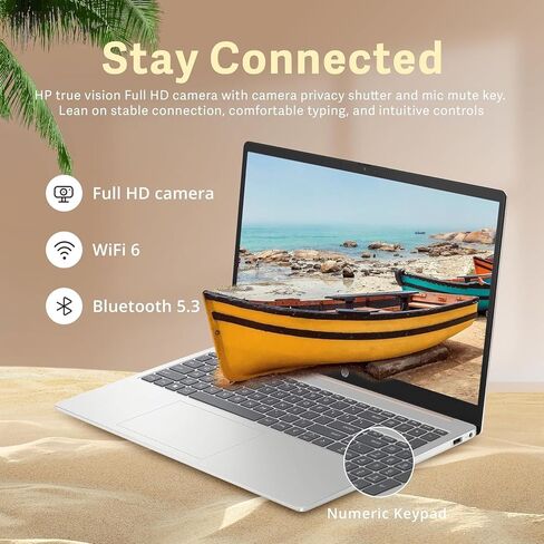 لاب توب HP 17 بوصة - Intel i3-N305 Beat i7-1165G7 - ذاكرة الوصول العشوائي 16 جيجابايت - 512 جيجابايت SSD - Windows 11 - شاشة HD+ IPS - كمبيوتر محمول محمول Computadoras - Microsoft Copilot - عمر البطارية 10 ساعات - طالب المدرسة in Kuwait