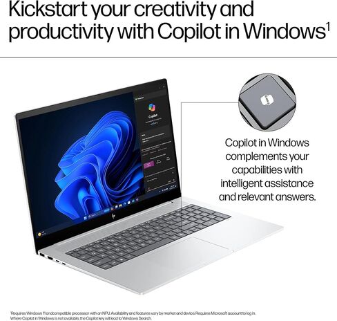لاب توب HP 17 بوصة - Intel i3-N305 Beat i7-1165G7 - ذاكرة الوصول العشوائي 16 جيجابايت - 512 جيجابايت SSD - Windows 11 - شاشة HD+ IPS - كمبيوتر محمول محمول Computadoras - Microsoft Copilot - عمر البطارية 10 ساعات - طالب المدرسة in Kuwait