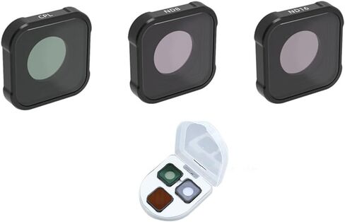 (3 عبوات) CPL & ND16 ومجموعة مرشح حماية عدسة مضادة للتلف الخفيف لـ GOPRO Hero13/12/11/11 mini/10/9 مجموعة مرشح عدسة الكاميرا مع طلاء متعدد الطبقات HD زجاج مقاوم للماء/كاميرا عمل للخدش in Kuwait