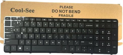 Cool-See US Laptop Keyboard with Frame for HP Pavilion 15E 15N 15T 15-N 15-E 15-E000 15-N000 15-N100 15T-E000 15T-N100 15-e087sr 708168-001 710248-001 749658-001 719853-001 9Z.N9HSQ.001 in Saudi Arabia
