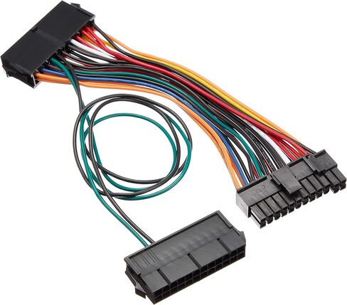 Silverstone SST-PP10 - Power Supply Adapter Cable, Dual 24-pin Socket + Single 24-pin Plug, for The Operation of Two Power Supplies in Saudi Arabia