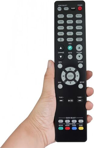 جهاز تحكم عن بعد بديل بالأشعة تحت الحمراء لجهاز Denon Ultra Home Theater AV RC-1219 AVR-X4500H AVC-X6700H RC-1221 AVR-X8500HA AVC-A110 RC-1240 AVR-X6700H AVR-X4700H AVR-S660H AVR-S650H RC-1250 AVC-A1H in Kuwait