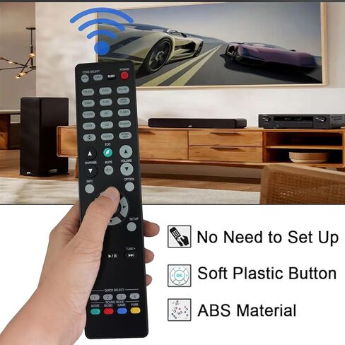 جهاز تحكم عن بعد بديل بالأشعة تحت الحمراء لجهاز Denon Ultra Home Theater AV RC-1219 AVR-X4500H AVC-X6700H RC-1221 AVR-X8500HA AVC-A110 RC-1240 AVR-X6700H AVR-X4700H AVR-S660H AVR-S650H RC-1250 AVC-A1H in Kuwait