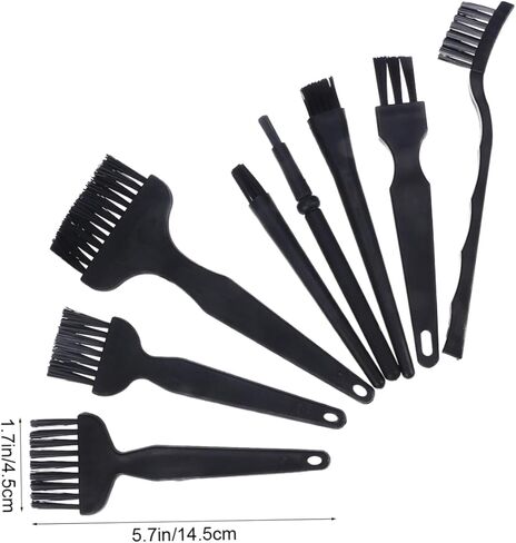 8pcs Multi-use Cleaning Brush Set Phone Computer Cleaning Tools Static Brush for Motherboard PCB Repair Kit Lightweight Portable in Saudi Arabia