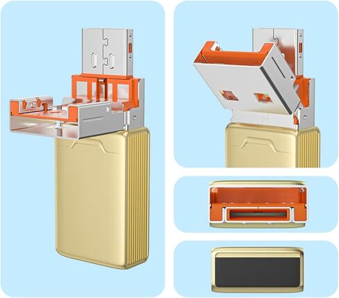 قارئ بطاقات من النوع C إلى MicroSD، وصول سهل للملفات مع محولات USB المضمنة لقارئ بطاقات الذاكرة من النوع C للكمبيوتر المحمول in Saudi Arabia