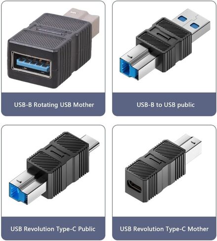 محول USB3.0 USB B ذكر موصل محول USB B إلى محول USB/النوع C in Kuwait