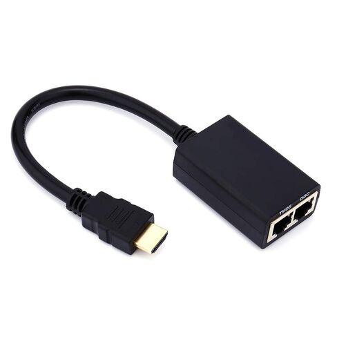 JTLB 30M Over RJ45 CAT5e CAT6 LAN Ethernet Balun مكرر مكرر يصل إلى 1080P، كابلات شبكة الإشارة متضمنة، يدعم ثلاثي الأبعاد in Kuwait