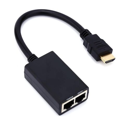 JTLB 30M Over RJ45 CAT5e CAT6 LAN Ethernet Balun مكرر مكرر يصل إلى 1080P، كابلات شبكة الإشارة متضمنة، يدعم ثلاثي الأبعاد in Kuwait
