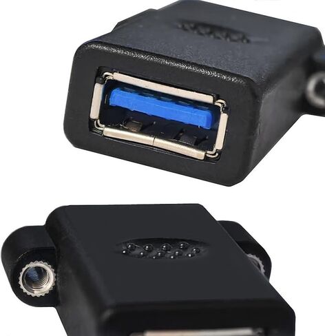 وصلات USB USB3.0 محول تركيب لوحة أنثى إلى أنثى لتمديد USB سريع وسهل وموصلات USB عالية السرعة من أنثى إلى أنثى in Kuwait