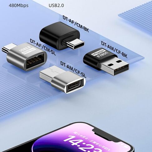 USB2.0 to Type C Converter for Connecting Traditional USB Devices to Type C Devices 480Mbps Data Transmission Converter Type C Adapter in Saudi Arabia
