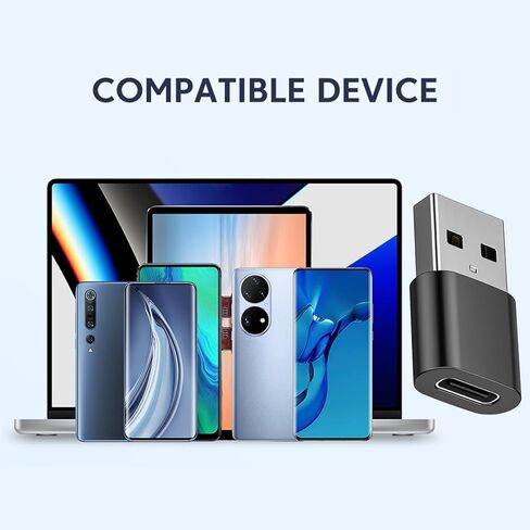 محول USB C أنثى إلى USB ذكر بسرعة نقل 480 ميجابت في الثانية غلاف معدني لأجهزة الكمبيوتر المحمولة والأجهزة اللوحية شحن النوع C أنثى إلى USB ذكر in Kuwait