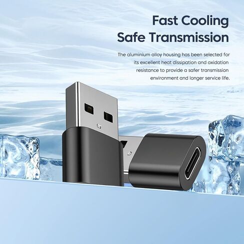 محول USB C أنثى إلى USB ذكر بسرعة نقل 480 ميجابت في الثانية غلاف معدني لأجهزة الكمبيوتر المحمولة والأجهزة اللوحية شحن النوع C أنثى إلى USB ذكر in Kuwait