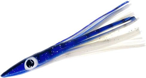 6" Tuna Clone Lures, 6 Pcs Blue/White for Saltwater Fishing, Ideal for Tuna, Mahi‑Mahi, Wahoo & Offshore Game Fish in Saudi Arabia