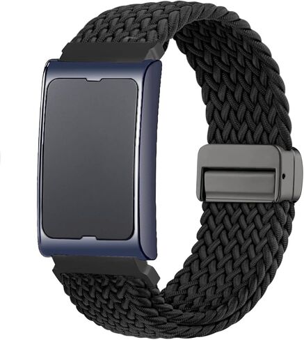 Braided Nylon Watch Band Compatible with Amazfit Helio Strap, 22mm Magnetic Stretchy Elastic Fabric Bands for Amazfit Helio Strap in Kuwait