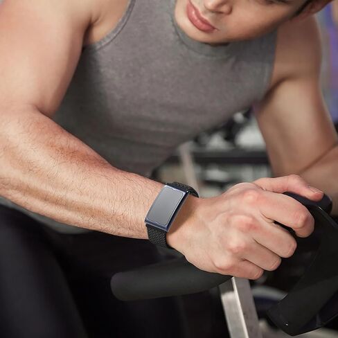 Braided Nylon Watch Band Compatible with Amazfit Helio Strap, 22mm Magnetic Stretchy Elastic Fabric Bands for Amazfit Helio Strap in Kuwait