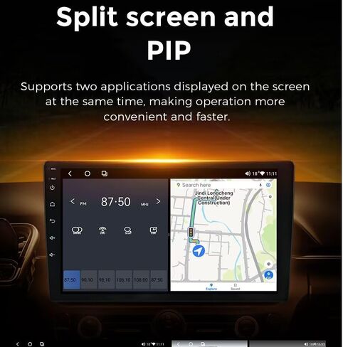 راديو ستيريو لسيارة Toyota Camry 2021 2022 2023 2024 - Biorunn Wireless Car-Play Android Auto GPS Navigation - (4GB+64GB) وحدة الرأس 10.1 بوصة Blue-Tooth 5GWiFi Update Kit RDS FM DSP Camera in Kuwait