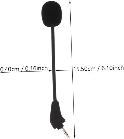 NUOBESTY Noise Cancelling Headset Microphone Line Control Wired Gaming Headphone Mic for Live Streaming Voice Calls Conference Hosting Compatible with Plug in Headphones and Amplifiers in Saudi Arabia