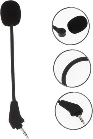 NUOBESTY Noise Cancelling Headset Microphone Line Control Wired Gaming Headphone Mic for Live Streaming Voice Calls Conference Hosting Compatible with Plug in Headphones and Amplifiers in Saudi Arabia
