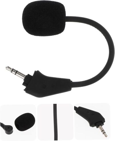 NUOBESTY Noise Cancelling Headset Microphone Line Control Wired Gaming Headphone Mic for Live Streaming Voice Calls Conference Hosting Compatible with Plug in Headphones and Amplifiers in Saudi Arabia