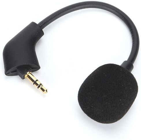Replacement Microphone for Cloud Gaming Headset | Gold Plated 3.5mm Plug with Noise Reduction, No Oxygen Copper Core for Enhanced Bass & Clear Gaming Audio in Saudi Arabia