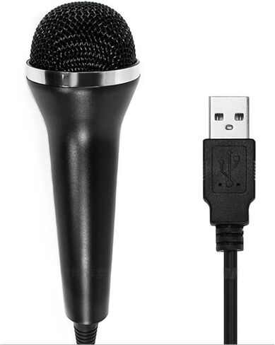 USB Microphone for Computer - Handheld Dynamic Vocal Mic - Plug and Play for Singing, Karaoke, Gaming, Recording (Black) in Saudi Arabia