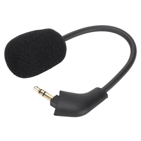 3.5mm Microphone Replacement Gaming Microphone for Cloud II, Noise Reduction, Rotatable and Flexible, Sponge + ABS Material, Applicable to Cloud II Hurricane in Saudi Arabia