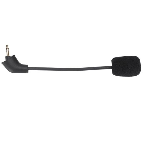3.5mm Microphone Replacement Gaming Microphone for Cloud II, Noise Reduction, Rotatable and Flexible, Sponge + ABS Material, Applicable to Cloud II Hurricane in Saudi Arabia