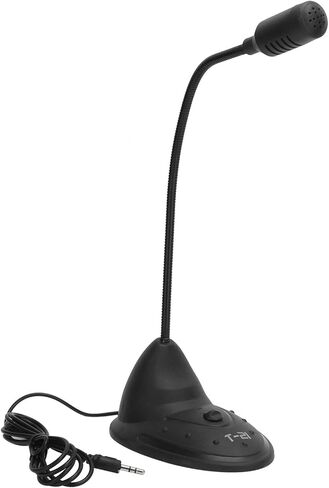 3.5mm Round Plug, Driver Desktop Capacitive Microphone for Computer Gaming, Live Broadcast, Sound Amplifier in Saudi Arabia