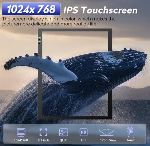 راديو السيارة لسيارة Ford Focus 2012-2018: 8 Core 4G+32G ترقية 9.7 بوصة 1024x768 IPS شاشة لمس، Android 13 ستيريو يدعم Carplay اللاسلكي وAndroid Auto، 5GWiFi GPS FM RDS BT SWC Mic 1080P كاميرا احتياطية in Kuwait