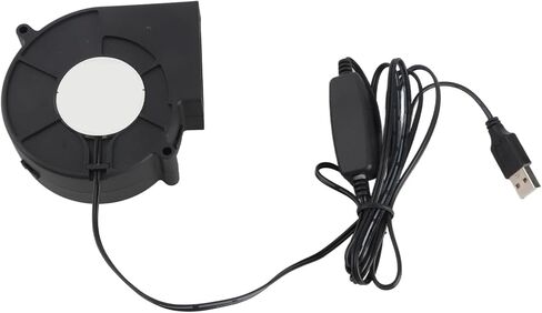 Jeanoko USB منفاخ مروحة هادئة 3 وضع السرعة للطابعة ثلاثية الأبعاد لأجهزة الكمبيوتر الإلكترونية، مروحة تبريد محمولة للنفخ بنفسك، مركز البيانات، 97 × 97 × 33 مم in Kuwait