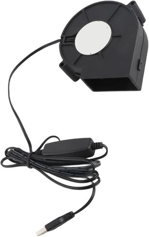 Jeanoko USB منفاخ مروحة هادئة 3 وضع السرعة للطابعة ثلاثية الأبعاد لأجهزة الكمبيوتر الإلكترونية، مروحة تبريد محمولة للنفخ بنفسك، مركز البيانات، 97 × 97 × 33 مم in Kuwait