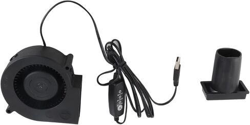 Jeanoko USB منفاخ مروحة هادئة 3 وضع السرعة للطابعة ثلاثية الأبعاد لأجهزة الكمبيوتر الإلكترونية، مروحة تبريد محمولة للنفخ بنفسك، مركز البيانات، 97 × 97 × 33 مم in Kuwait