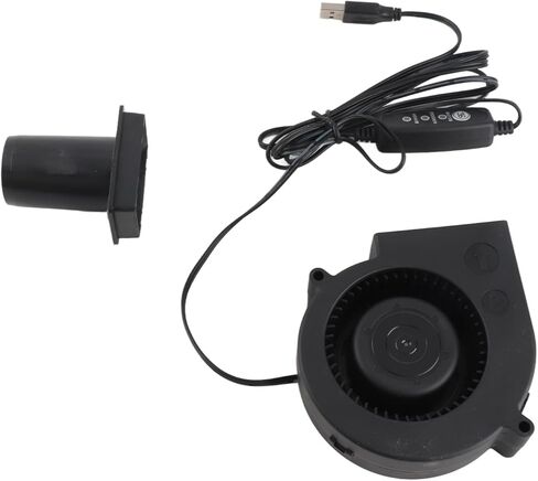Jeanoko USB منفاخ مروحة هادئة 3 وضع السرعة للطابعة ثلاثية الأبعاد لأجهزة الكمبيوتر الإلكترونية، مروحة تبريد محمولة للنفخ بنفسك، مركز البيانات، 97 × 97 × 33 مم in Kuwait