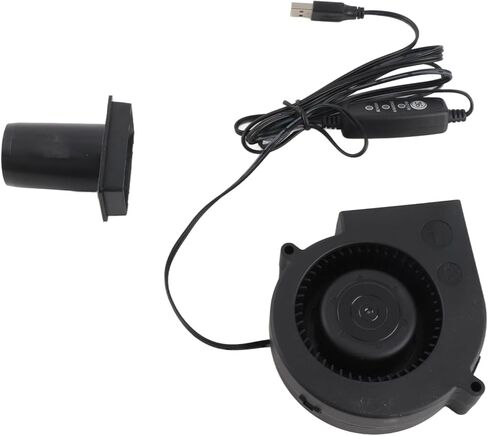 Jeanoko USB منفاخ مروحة هادئة 3 وضع السرعة للطابعة ثلاثية الأبعاد لأجهزة الكمبيوتر الإلكترونية، مروحة تبريد محمولة للنفخ بنفسك، مركز البيانات، 97 × 97 × 33 مم in Kuwait